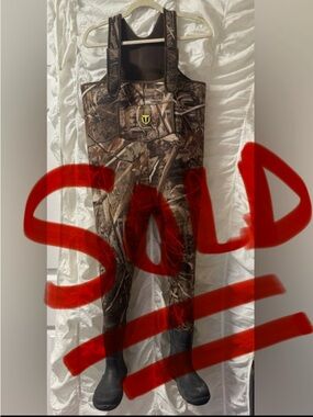 TIDEWE Chest Waders for Kids, Waterproof Youth Waders Real Tree Camo Sz 8 - 9